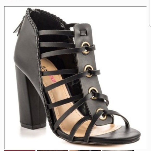 justfab strappy heels